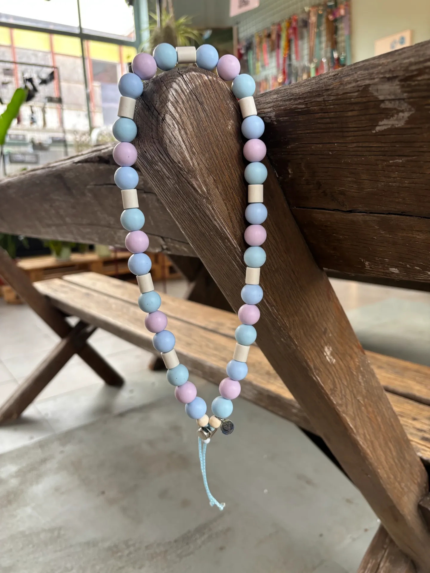 EM Siliconen stock halsband Lila - blauw